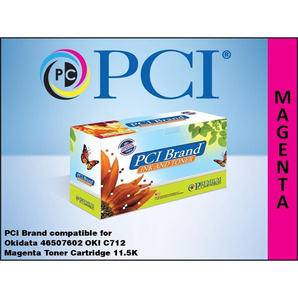 Pci Compatible Okidata 46507602 Magenta Toner 115K Yield for Okidata C712, Okidata C712dn 46507602-PCI - main